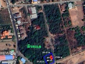 ที่ดินแบ่งขายราคาถูกมาก ทำเลดีในโคราช หัวทะเล ขนาด99 ตร.ว. เพียง 1.2 ล้านบาท (ต่อรองได้) ฟรีโอน