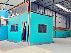 พร้อมออฟฟิศ วัดลาดปลาดุก  แจส กรีน วิลเลจ บางบัวทอง 2.3 กม.ให้เช่าโกดัง 236 ตร.ม.คลังสินค้า 2 น้ำ เดินทางสะดวก เลียบคลอง