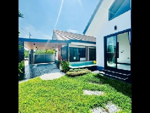 พลูวิลล่าหรูพัทยา โซนอ่างเก็บน้ำมาบประชัน สไตล์ Modern Luxury FP-H02304 