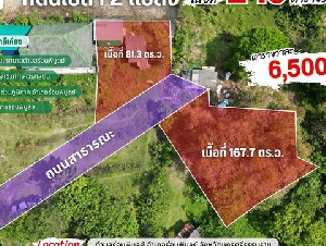 ที่ดินเปล่า เนื้อที่ 249 ตร.ว. ใกล้สำนักงานเทศบาล เเละโรงเรียนร่อนพิบูลย์