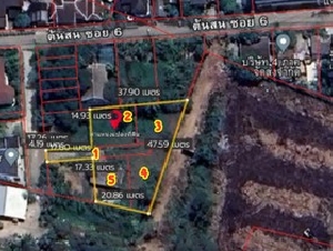 ขายที่ดินเปล่าปากเกร็ดซอยต้นสน 6 ซอยแจ้งวัฒนะ-ปากเกร็ด 20 ใกล้สถานีรถไฟฟ้า MRT สายชมพู