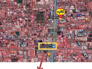 ขายที่ดินติดถนนรัชดาแถมสิ่งปลูกสร้าง ที่ดินใกล้ mrt สุทธิสาร 200 เมตร