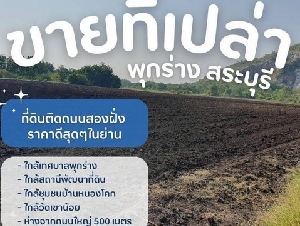 ขายที่ดินเปล่าพุกร่างสระบุรี ที่ดินพระพุทธบาทสระบุรี