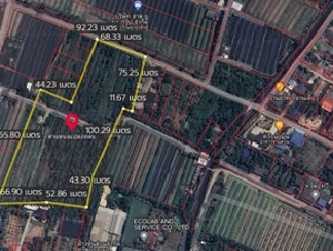 ขายที่เปล่าติดถนนดอนไก่ดี ที่เปล่ากระทุ่มแบน สมุทรสาคร