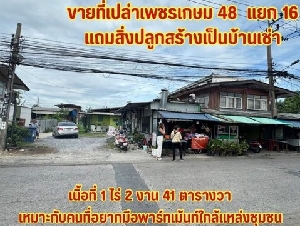 ขายที่เปล่าเพชรเกษม48แยก16 ที่ดินใกล้ mrt เพชรเกษม48