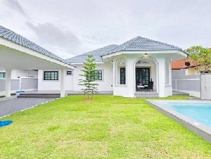 ขายบ้านเดี่ยวขนาด 122ตรว พร้อมสระว่ายน้ำ ตกแต่งพร้อมเข้าอยู่ บ้านโครงการ ติดอ่างมาบประชัน ใกล้สยามคันทรีคลับ บางละมุง ชลบุรี