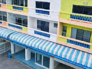 ใกล้ตลาดชุกโดน 300 ม.อาคารพาณิชย์ 3 ชั้น 4 นอน กาญจนบุรี บ้านใต้  สะพานข้ามแม่น้ำแคว แม่กลอง   3 น้ำ ขนาด 24 ตร.ว.288 ตร.ม.1จอดรถ