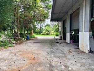 ให้เช่าโกดังพร้อมบ้านพักพนัสชลบุรี  อ.พนัสนิคม จ.ชลบุรี  โกดังพร้อมใช้งาน 1,100 ตรม.  บ้านพักชั้นเดียว 1 หลัง