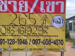 ขายที่ดินทำเลดี  265 วา ชุมชนสามเหลี่ยม  ซอยสุขสันติ  เมืองขอนแก่น
