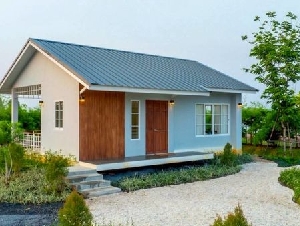 ขายบ้านพร้อมที่ดิน 400 ตรว. ใกล้โรงพยาบาลปากพลี 12 นาที ต.เกาะโพธิ์ อ.ปากพลี จ.นครนายก บ้านสวยโปร่ง โล่งสบาย เดินทางสะดวก