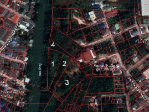 ขายที่ดิน ริมน้ำ ในเมืองระยอง ใกล้สวนศรีเมือง ถนนอดุลยประภาส ซอยคอนโด3 พื้นที่ 3 ไร่ ได้ที่งอกฟรี 2 ไร่ ราคา 21,900,000 ลบ 
