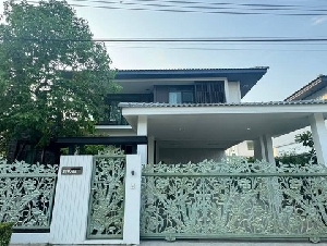 ให้เช่าบ้านเดี่ยว 2 ชั้นหลังมุม ติดถนนเมน 74 ตรว. 4 ห้องนอน หมู่บ้านมัณฑนา กัลปพฤกษ์-วงแหวน ติดถนนกาญจนภิเษก ใกล้ The mall บางแค