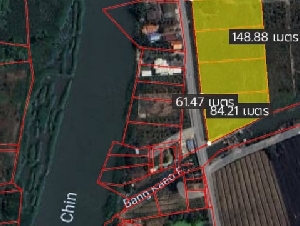 ขายด่วน ๆ พื้นที่ดิน บางแก้วฟ้า นครชัยศรี จ.นครปฐม  25230000 THAI BAHT ไม่ไกลจาก แม่น้ำท่าจีน 100 ม. FOR SALE!!